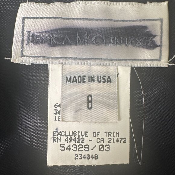 Jessica McClintock Vtg Black Sequin Mini Bodycon Party Cocktail Dress Size 8 NWT - Picture 6 of 14